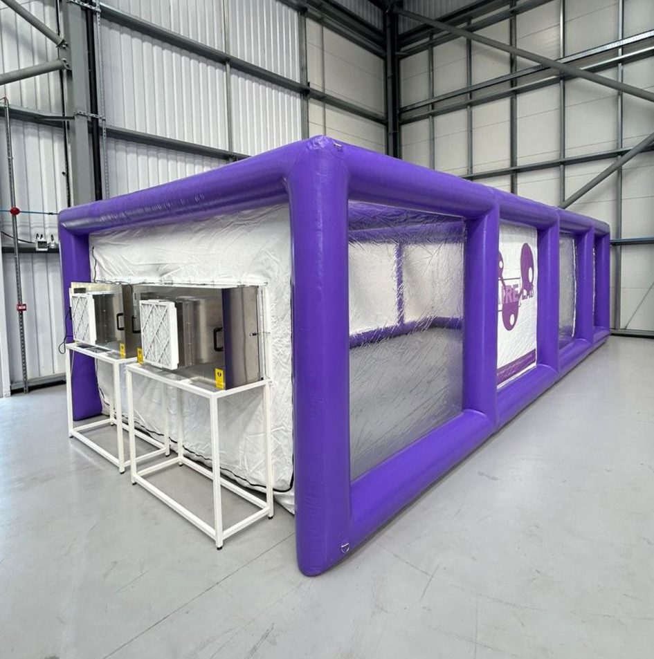 airelab set up in a showroom