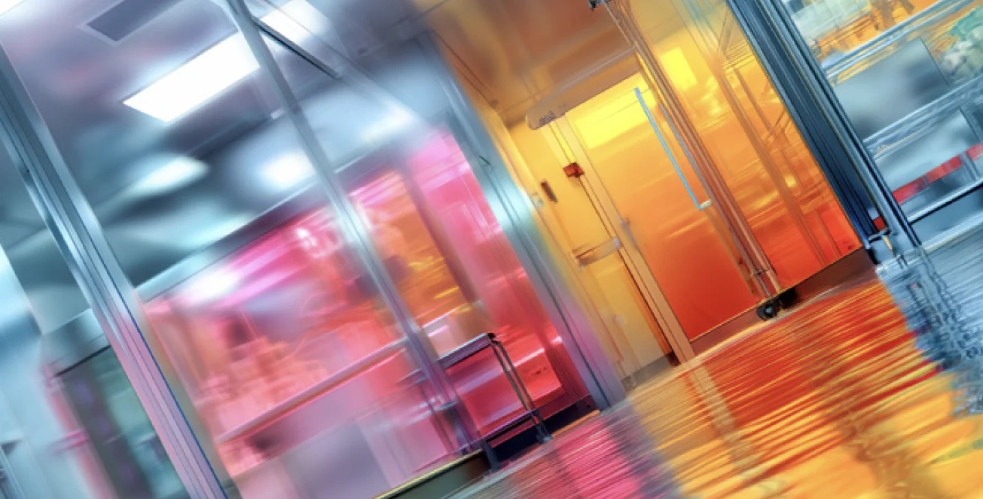 Interior of a cleanroom