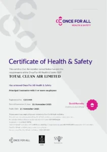 Once for all certificate