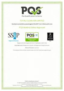 Total Clean Air PQS certificate